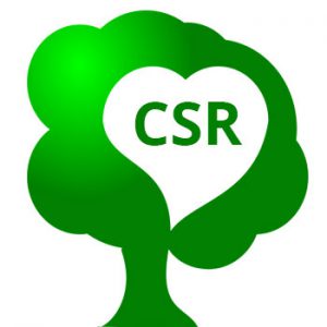 CSR written inside tree inside heart shape